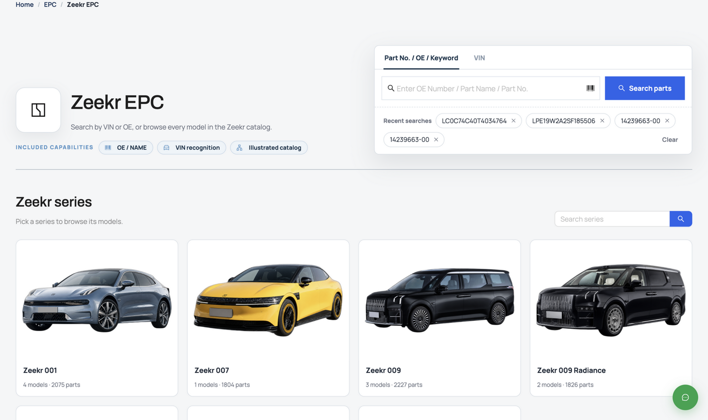 N-EPC BYD model series overview with vehicle images